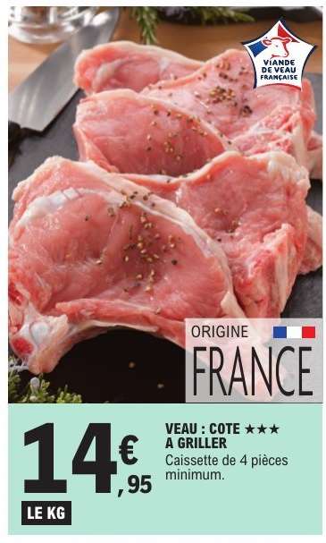 VEAU : COTE A GRILLER