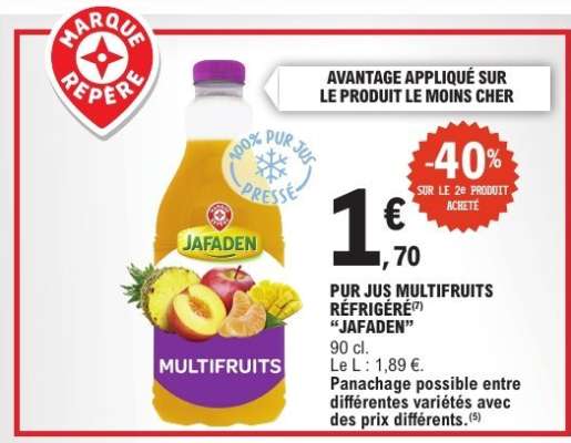 PUR JUS MULTIFRUITS RÉFRIGÉRÉ "JAFADEN"