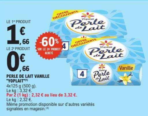 Perle de lait vanille YOPLAIT