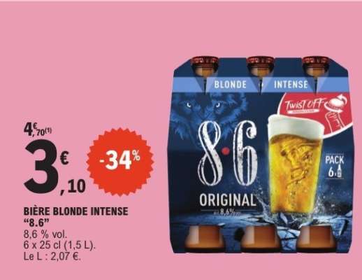 BIÈRE BLONDE INTENSE '8.6'