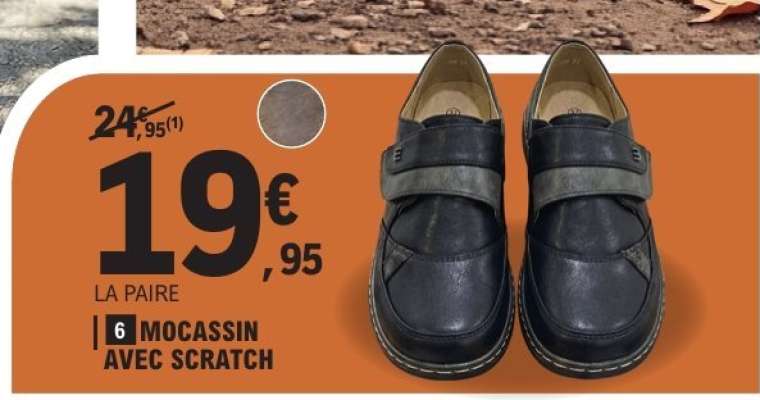 Mocassin avec scratch