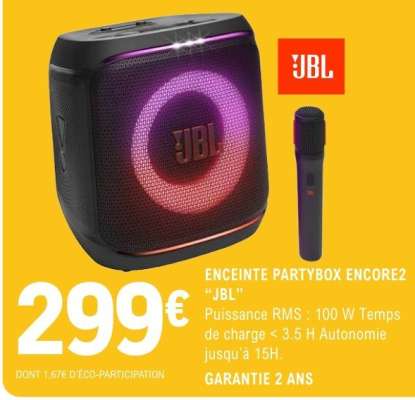 ENCEINTE PARTYBOX ENCORE2 "JBL"