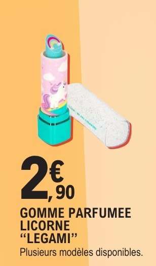 GOMME PARFUMEE LICORNE "LEGAMI"