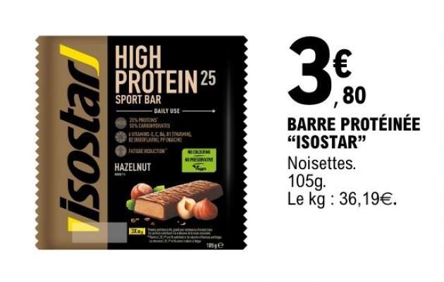BARRE PROTEINÉE “ISOSTAR”