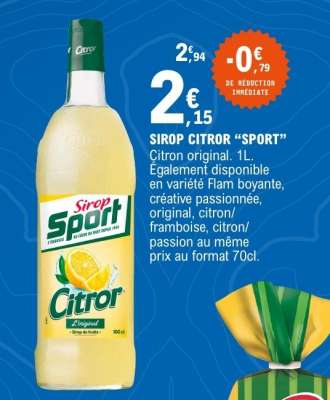 SIROP CITROR “SPORT”