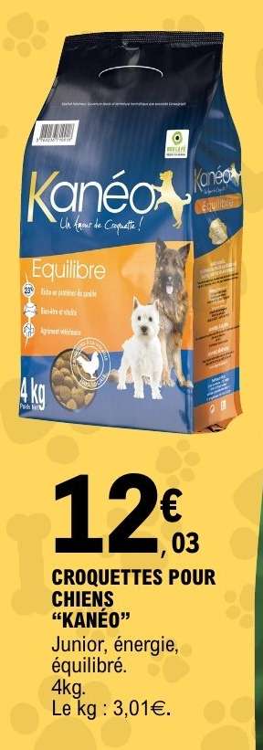 CROQUETTES POUR CHIENS “KANÉO”