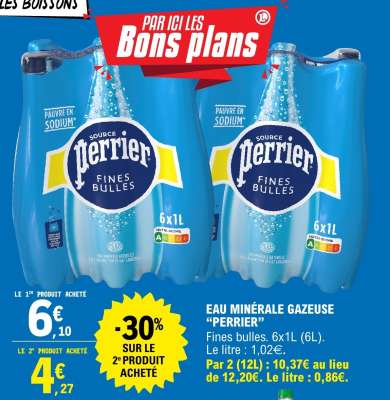 Eau Minérale Gazeuse 'Perrier'