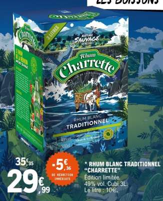 Rhum Blanc Traditionnel 'Charrette'