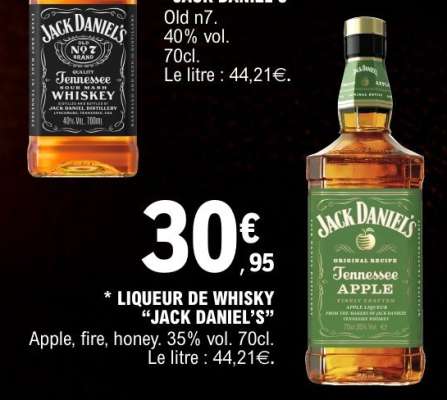 Liqueur de Whisky JACK DANIEL'S
