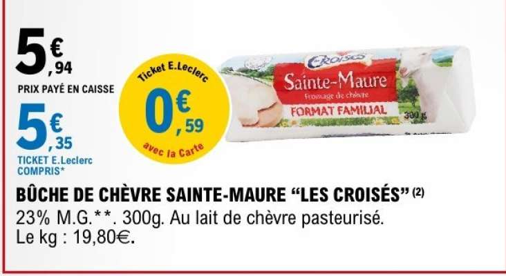 BUCHE DE CHÈVRE SAINTE MAURE “LES CROISÉS”