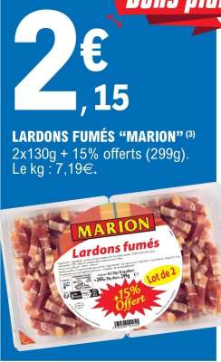 LARDONS FUMES “MARION”