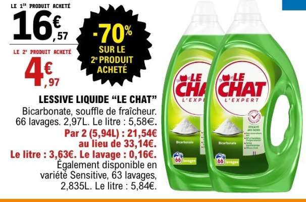 LESSIVE LIQUIDE "LE CHAT"