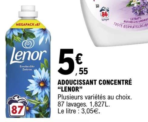 Adoucissant concentré LENOR