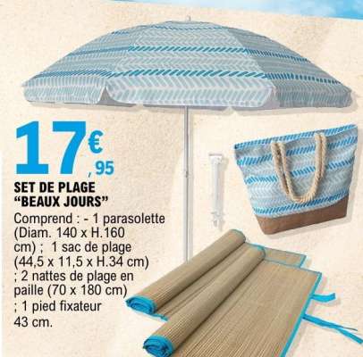 SET DE PLAGE "BEAUX JOURS"
