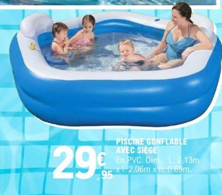 PISCINE GONFLABLE AVEC SIÈGE