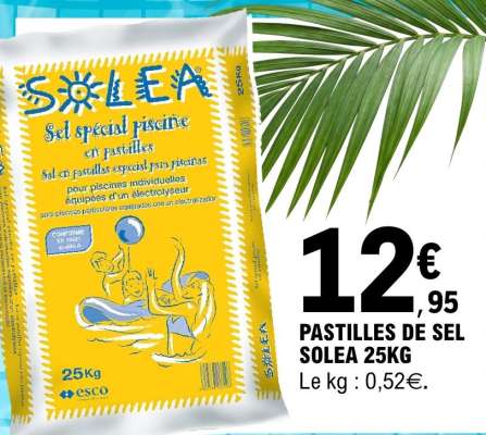 PASTILLES DE SEL SOLEA 25KG