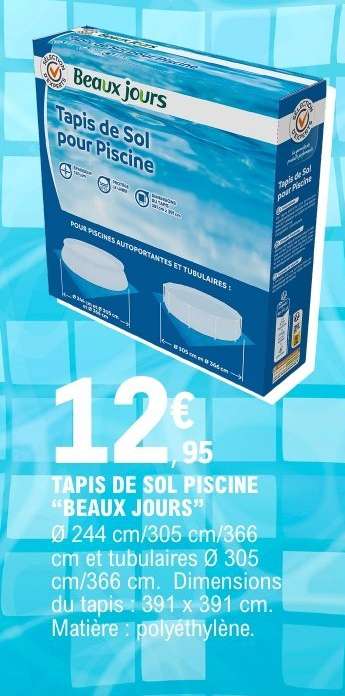 TAPIS DE SOL PISCINE “BEAUX JOURS”