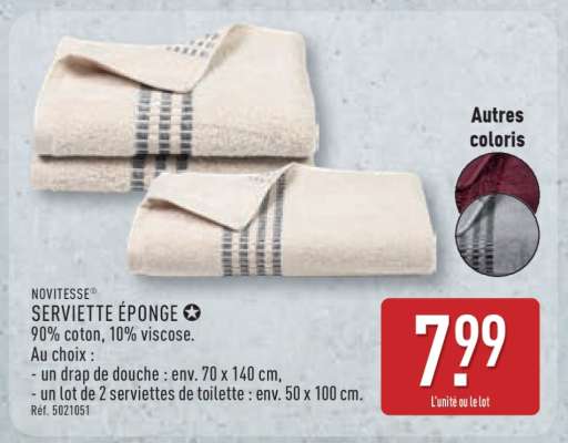 SERVIETTE ÉPONGE