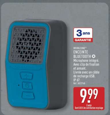 WORKZONE ENCEINTE BLUETOOTH