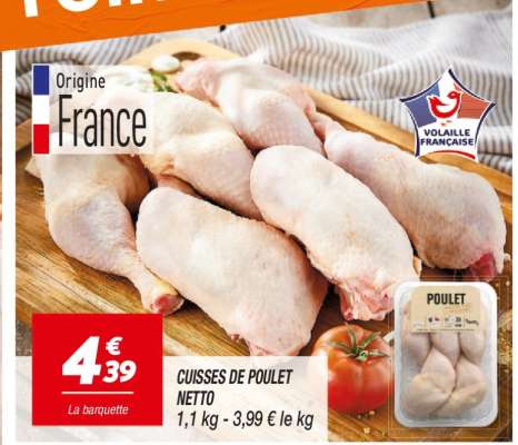 CUISSES DE POULET NETTO