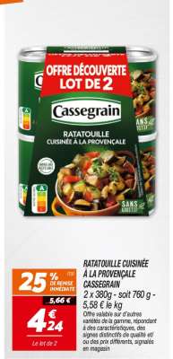 RATATOUILLE CUISINÉE À LA PROVENÇALE