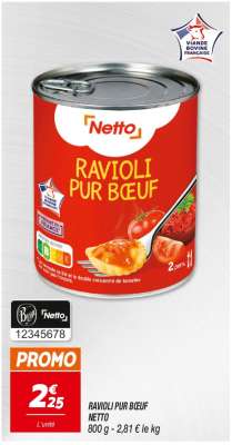 RAVIOLI PUR BOEUF