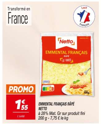 EMMENTAL FRANÇAIS RÂPÉ