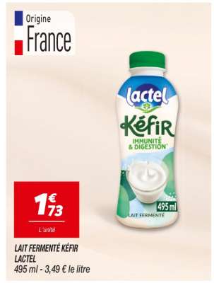 Lait Fermenté Kéfir Lactel