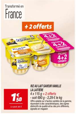 Riz au Lait saveur vanille