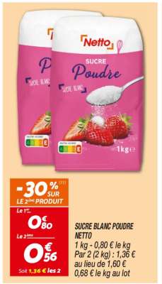 SUCRE BLANC POUDRE NETTO