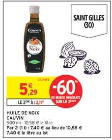 HUILE DE NOIX "CAUVIN"