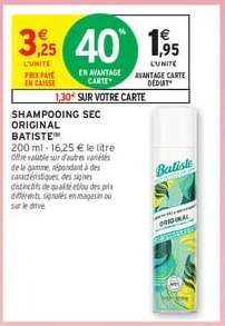 Shampooing Sec Original Batiste