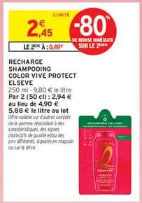 RECHARGE SHAMPOOING COLOR VIVE PROTECT ELSEVE
