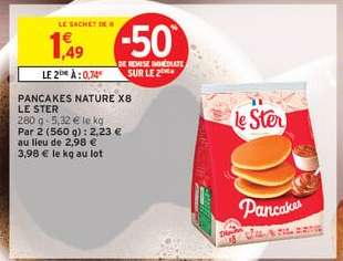 PANCAKES NATURE X8 LE STER
