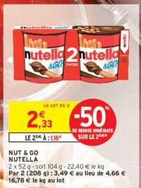 NUT & GO NUTELLA