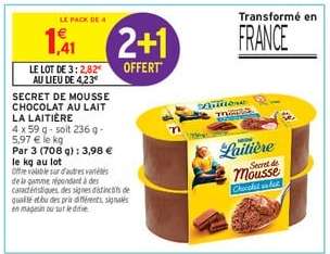 Secret De Mousse Chocolat Au Lait La Laitière