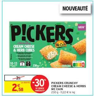 PICKERS CRUNCHY CREAM CHEESE & HERBS MC CAIN