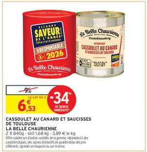Cassoulet au canard et saucisses de Toulouse