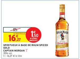 SPIRITUEUX À BASE DE RHUM SPICED GOLD