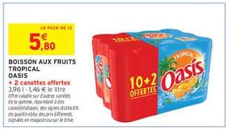 BOISSON AUX FRUITS TROPICAL “OASIS”