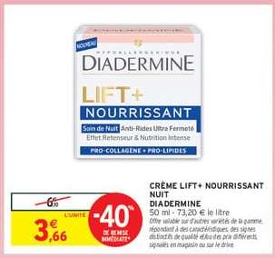 CRÈME LIFT+ NOURRISSANT NUIT DIADERMINE