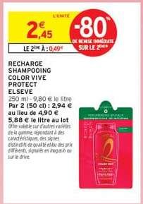 RECHARGE SHAMPOOING COLOR VIVE PROTECT ELSEVE