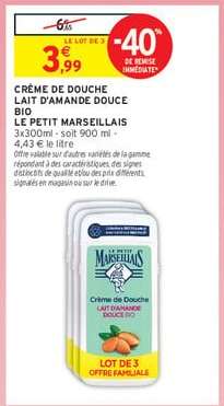 CRÈME DE DOUCHE LAIT D'AMANDE DOUCE BIO