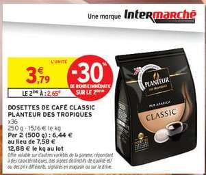 DOSETTES DE CAFÉ CLASSIC PLANTEUR DES TROPIQUES