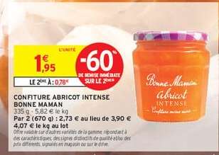 CONFITURE ABRICOT INTENSE BONNE MAMAN