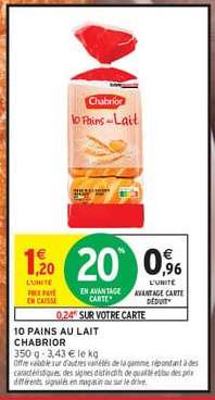 10 PAINS AU LAIT CHABRIOR