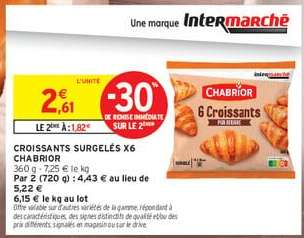 CROISSANTS SURGELÉS X6 CHABRIOR