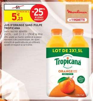 Jus D'orange Sans Pulpe Tropicana