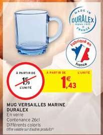 MUG VERSAILLES MARINE DURALEX