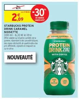 STARBUCKS PROTEIN DRINK CARAMEL NOISETTE